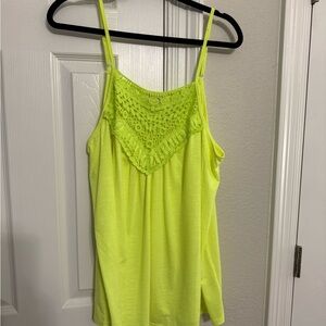 BiBi Neon Yellow Lace Camisole